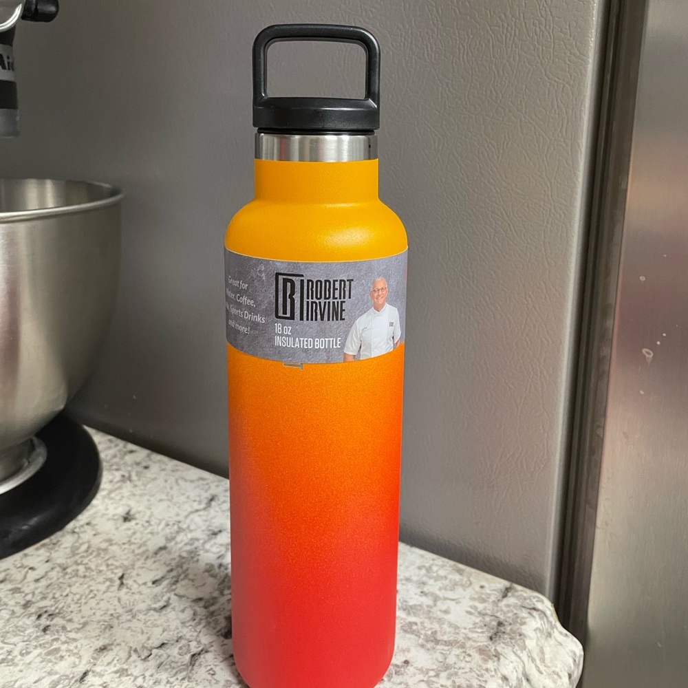 Robert Irvine Insulated 18-oz. Bottle, Yellow/Tangerine